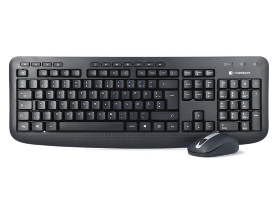 Nová bezdrátová sada Dynabook Keyboard & Silent Mouse KL50M - DE PA5350E-1EGR Klávesnice + Myš