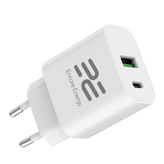 Nová síťová nabíječka Encore Energy PD 3.0 Quick Charge 4.0 USB-A USB-C 20W adaptér MD-2083R + Kabel Encore Energy USB 2m - Obrázek 8
