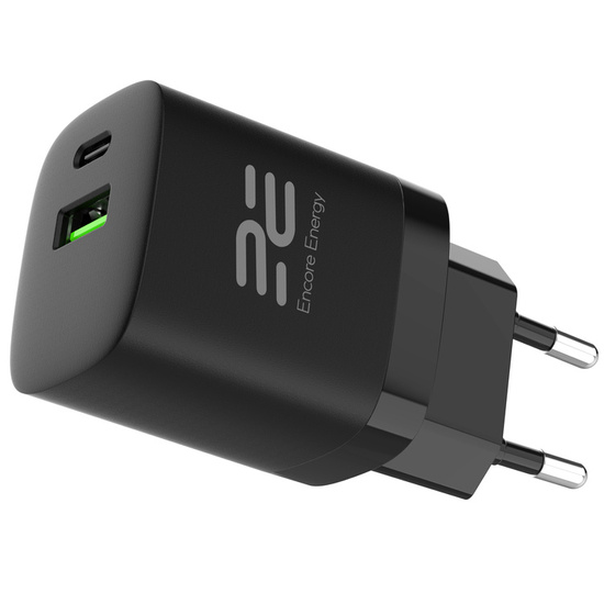 Nová síťová nabíječka Encore Energy PD 3.0 Quick Charge 4.0 USB-A USB-C 30W MD-3083R + Kabel Encore Energy USB 2m - Obrázek 3