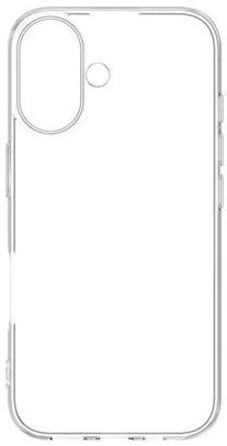 Nový silikonový kryt Protectovie Case Apple iPhone 16 Průhledný