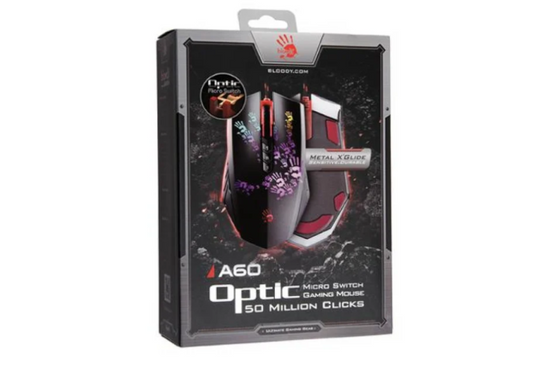 Nová myš A4Tech Bloody Blazing A60 6200DPI drátová USB A4TMYS45084 - Obrázek 3