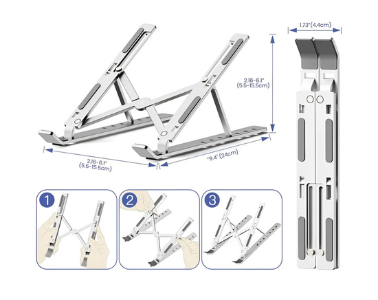 Nový ergonomický stojan na notebook nebo tablet 10-15,6" s možností nastavení ART P24 - Obrázek 4