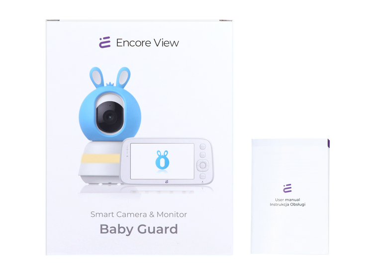 Inteligentní WiFi kamera chůvička otočná FHD alarm ukolébavky Baby Guard + monitor modrý Encore View - Obrázek 13