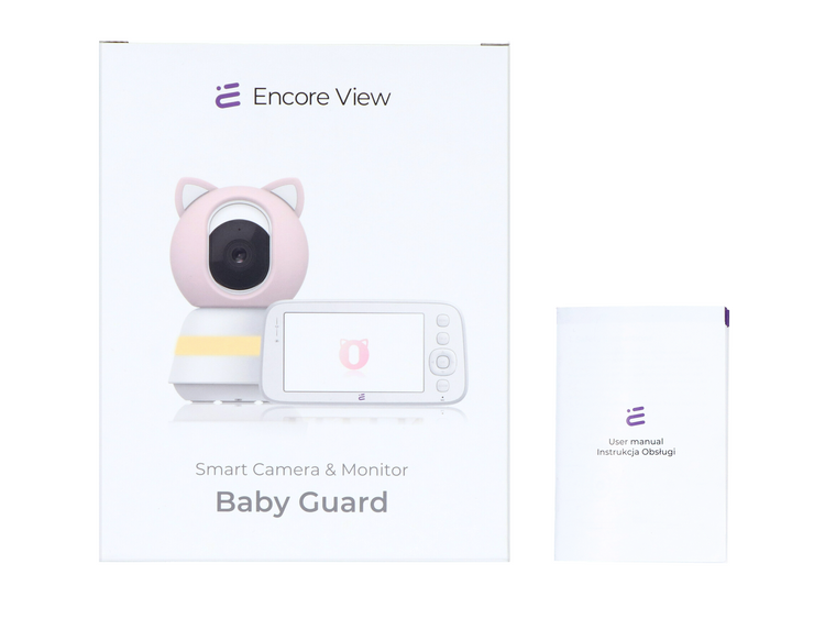 Inteligentní WiFi kamera chůvička otočná FHD alarm ukolébavky Baby Guard + monitor modrý Encore View - Obrázek 15