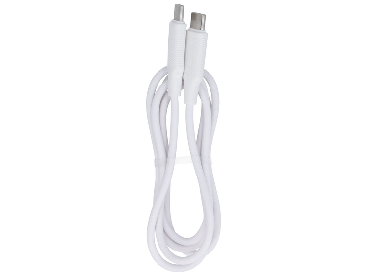 Kabel Encore Energy 2x USB-C PD pro nabíjení a přenos dat 100cm bílý 60W MD-60CC1W - Obrázek 3